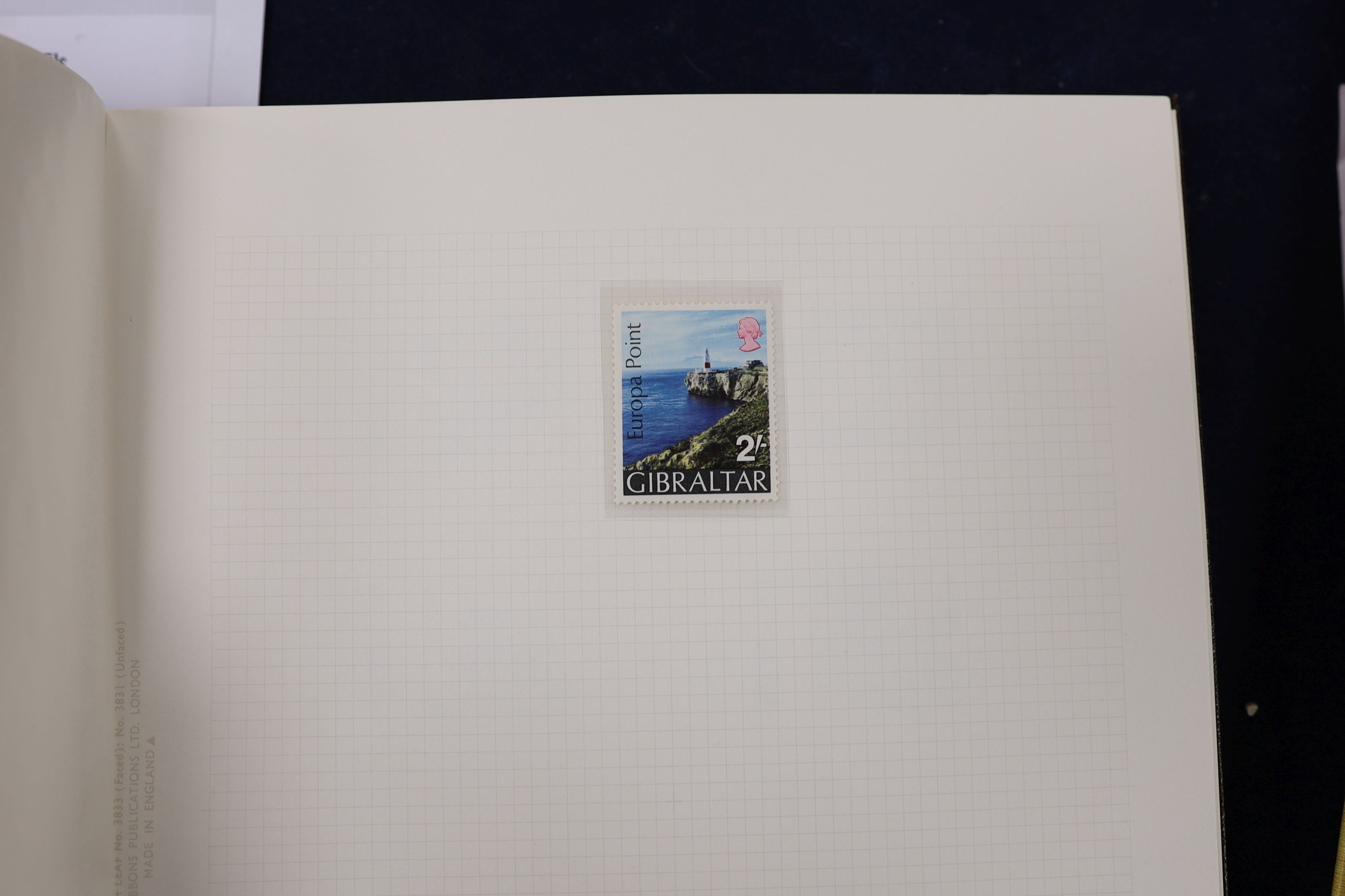 Album Gibraltar stamps- rare and Australian stamps 2003 and others in file